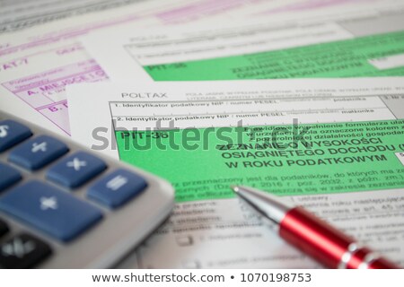 Stock foto: Polish Tax Form Accounting