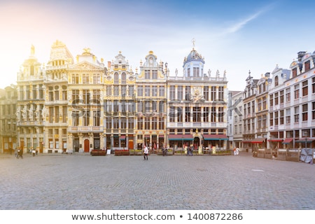 Сток-фото: Sculpture On A Guildhall In Grand Place Brussels