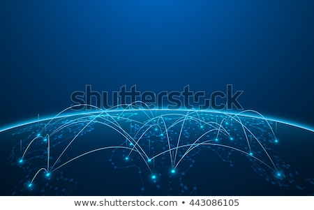 Stock photo: Abstract Atomic Globe Vector Background