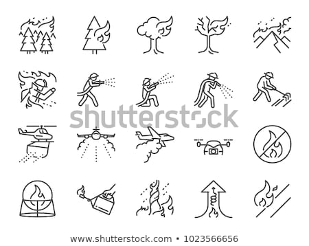 Stockfoto: Set Of Firefighter Icons