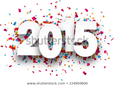 ストックフォト: 2015 Happy New Year Numerals Illustration