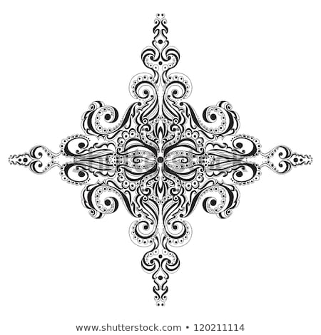 ストックフォト: Christmas Decorative Lace Ornament Snowflake