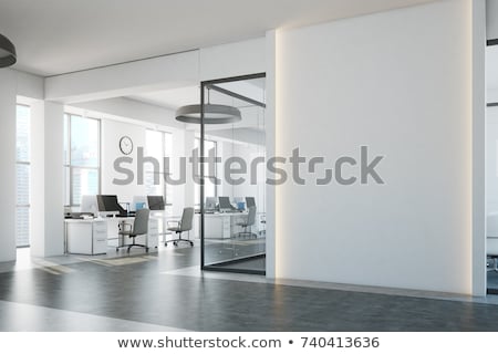 Foto stock: 3d Modern Office Room