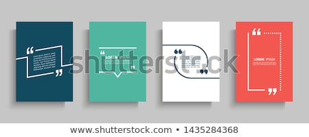 Stock foto: Set Of Quote Bubble Blank