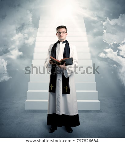 Stock photo: Priest Standing And Praying