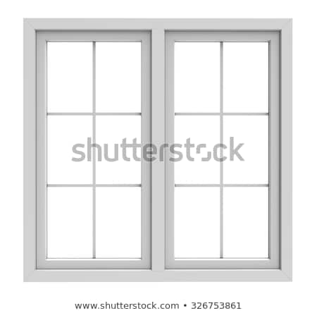 ストックフォト: White Wooden Window Panel