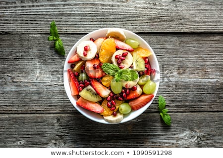 Stock fotó: Bowl Of Fresh Exotic Fruit Salad Healthy Breakfast