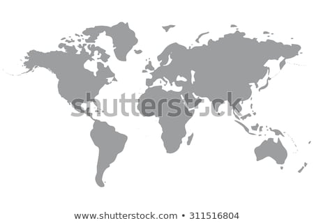 Zdjęcia stock: Earth Globe On White Background Europa Asia Africa Australia Vector