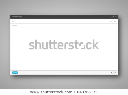 Zdjęcia stock: E Mail Blank Interface Email Template Blank Mail For Message