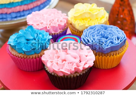 Stock foto: Cupcakes For Celebrating Mexican Party Fiesta