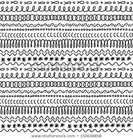 Stockfoto: Hand Drawn Mexico Pattern