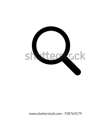 Stock photo: Magnifier Icon Simple Illustration