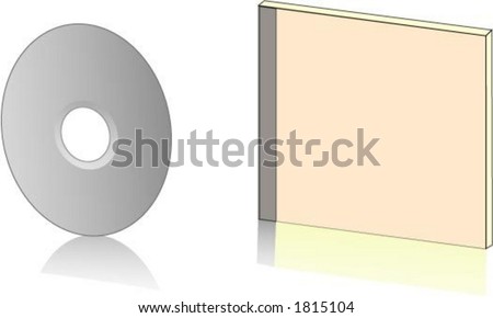 Foto stock: Cddvd On White Background Vector Illustration