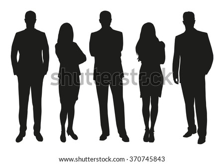 Stock photo: Silhouette Business Person