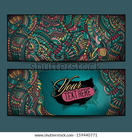 Ornate Vector Banners And Ornamental Design Image Collection Stock fotó © balabolka