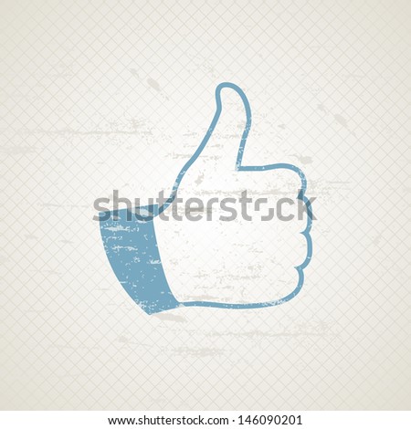 Grunge Like Button [[stock_photo]] © gladcov