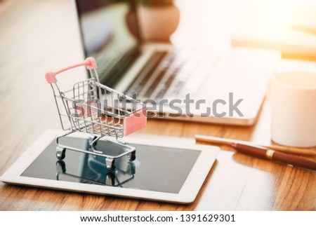 Stock photo: Cropped Image Of Woman Inputting Card Information And Key On Pho