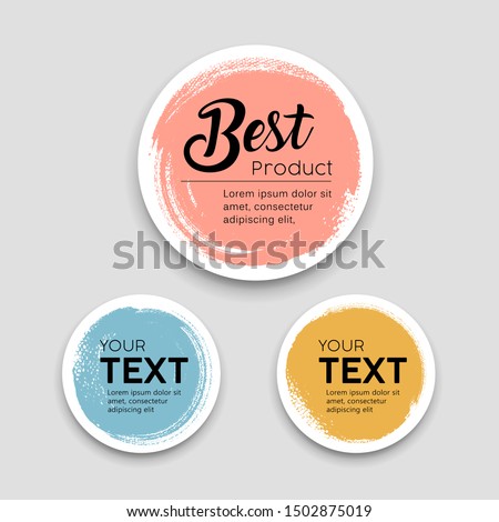Tag With Discount And Price Colorful Label Vector Foto stock © Sarunyu_foto