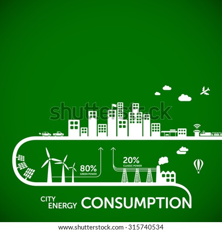 Energy Consumption Statistics Foto stock © radoma