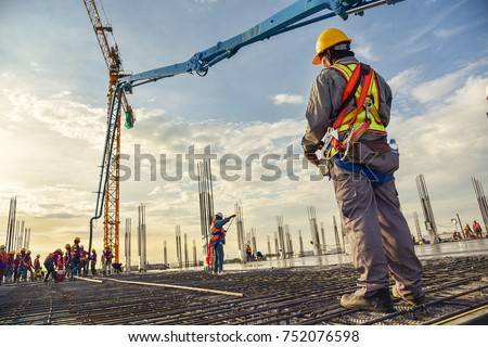 ストックフォト: Industrial And Construction Cranes