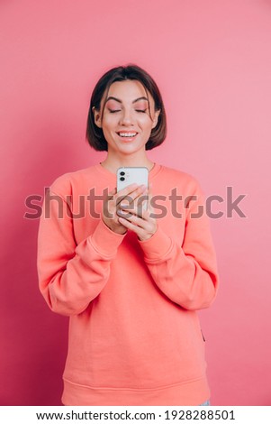 Сток-фото: Emotional Young Woman Posing Isolated Over Pink Background Wall Holding Passport And Tickets