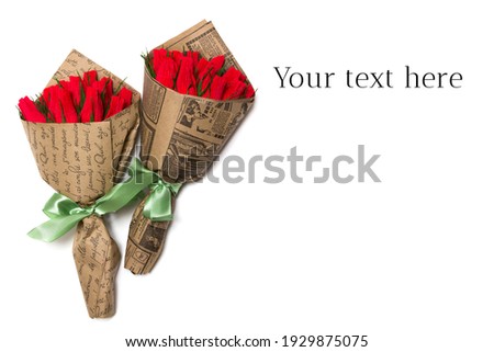 Stock photo: Bunch Of Red Wineorigami Handmade