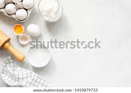 Foto stock: Egg And Flour