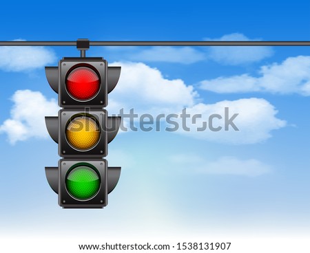 Traffic Light All Green Stok fotoğraf © tassel78