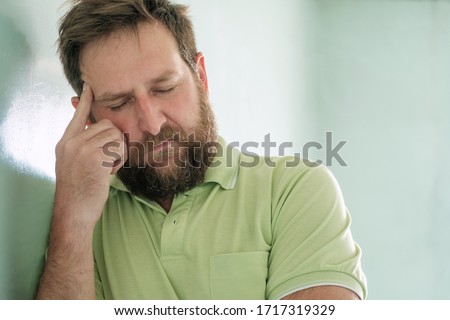 Foto stock: Business Man With Migraine And Headache