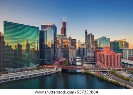 Stok fotoğraf: Downtown Chicago