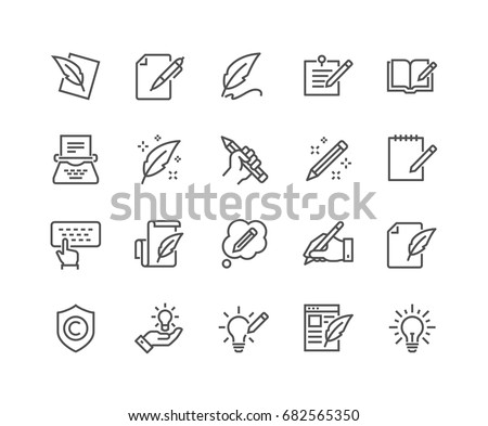 Сток-фото: Note Book Icon Simple Illustration