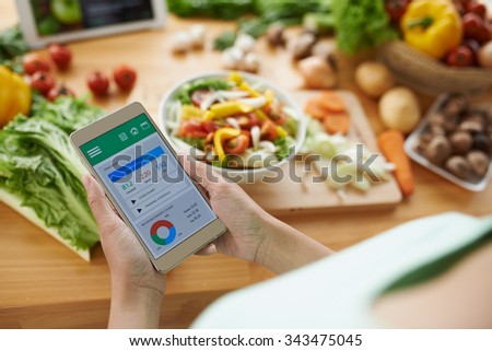 Foto stock: Counting Calories