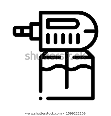 Stock fotó: Electric Mosquito Icon Vector Outline Illustration