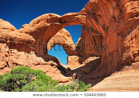 Foto stock: Balanced Rock Arches National Park Utah Usa