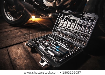 Stock foto: Tool Box With Adjustable Wrench