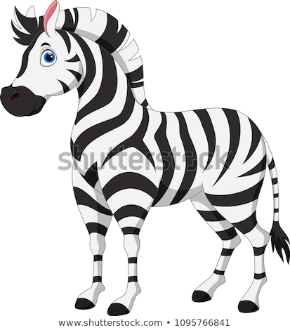 Stock fotó: Zebra Cartoon