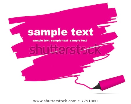 Stock foto: Highlighter Pen With Scribbles On A Blank Piece Of Paper