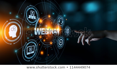 [[stock_photo]]: Hand Clicking Webinar Button