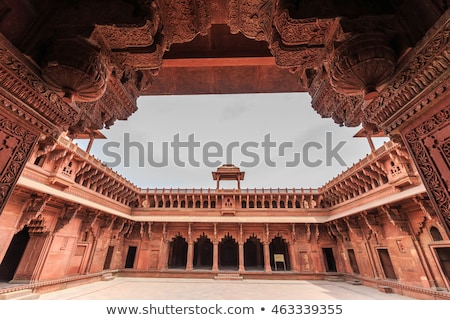 Stockfoto: Jahangiri Mahal In The Red Fort In Agra