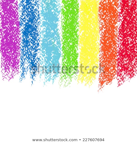 Zdjęcia stock: Pastel Crayon Painted Rainbow Vector Image