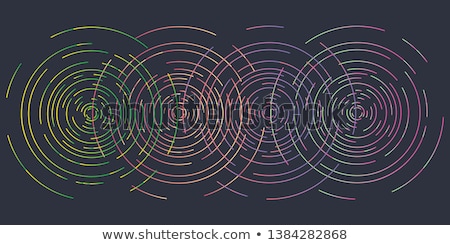 [[stock_photo]]: Abstract Concentric Pattern From Curl Color Lines