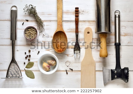 Foto d'archivio: Old Vintage Kitchen Utensils