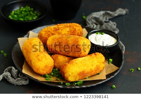 Stok fotoğraf: Homemade Potato Croquettes