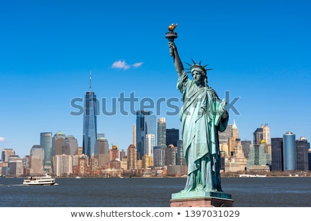 Stock fotó: Statue Of Liberty On The River