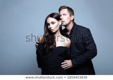 Stock fotó: Adorable Elegant Lady Seducing Her Handsome Boyfriend