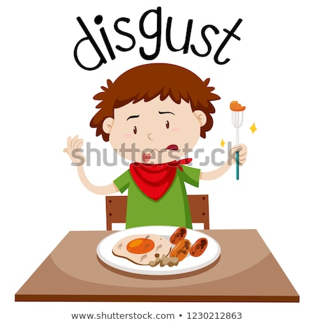 Foto stock: English Vocabulary Word Disgust