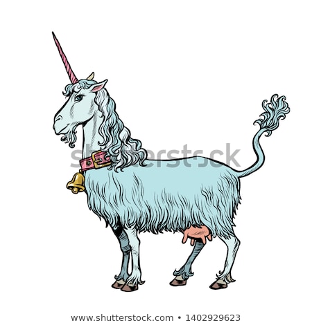 Goat Unicorn A Fabulous Animal Stock fotó © studiostoks