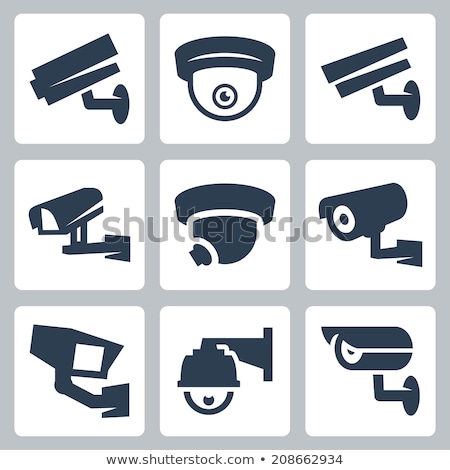 Stock photo: Vector Set Of Security Camera