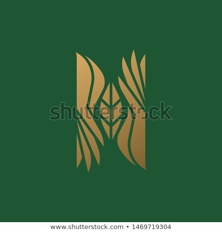 Logo Mark Template Or Icon With Two Hands And Elegant Leaf Сток-фото © ussr