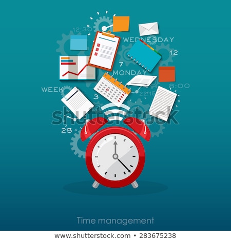 Stock fotó: Time Management Concept Vector Illustration